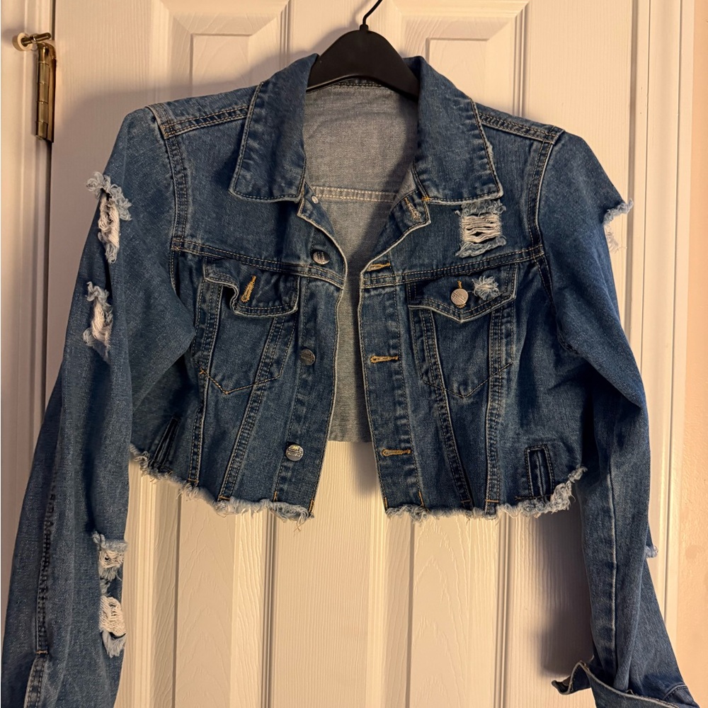 Trendy Blue Denim Jacket